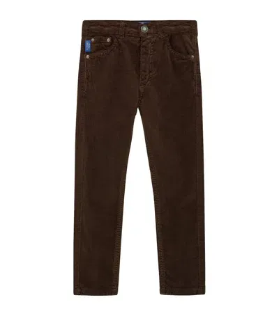 Trotters Kids' Stretch-cotton Jake Jeans In Brown