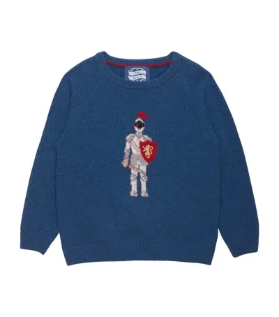 Trotters Kids' Wool-blend Knight Sweater In Blue