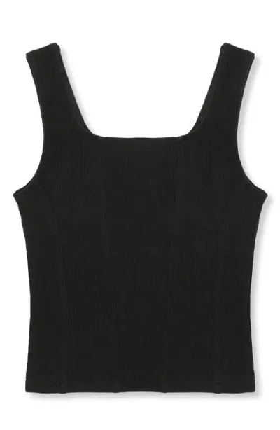 Truce Kids' Seam Front Tank In Black