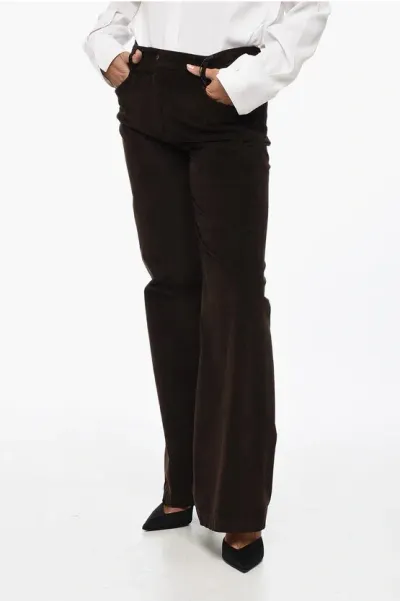 True Royal 5 Pocket Corduroy Pants In Black