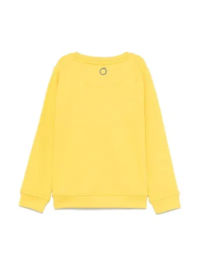 Trussardi Junior Logo-print Sweatshirt In Gelb