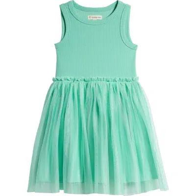 Tucker + Tate Kid's Mixed Media Tutu Dress In Teal Stone