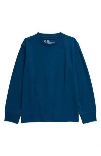 Tucker + Tate Kids' Core Long Sleeve T-shirt In Blue Sailor