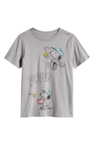 Tucker + Tate Kids' Cotton Graphic T-shirt In Grey Alloy Snoopy