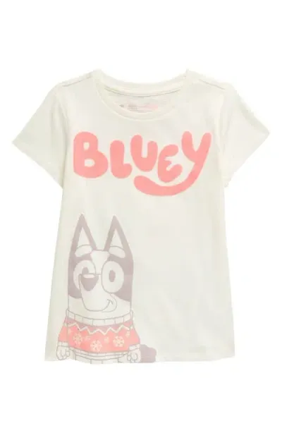 Tucker + Tate Kids' Cotton Graphic T-shirt In White Snow Bluey Christmas