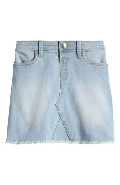 Tucker + Tate Kids' Cutoff Denim Skirt In Light Indigo Wash