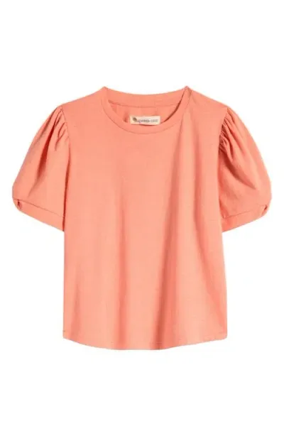 Tucker + Tate Kids' Daily Puff Sleeve T-shirt In Coral Dahlia