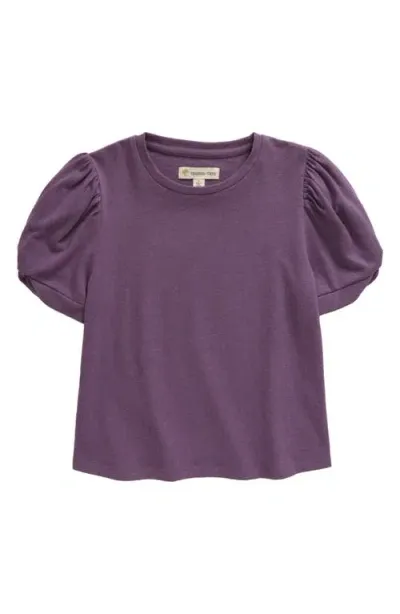 Tucker + Tate Kids' Daily Puff Sleeve T-shirt In Purple Montana