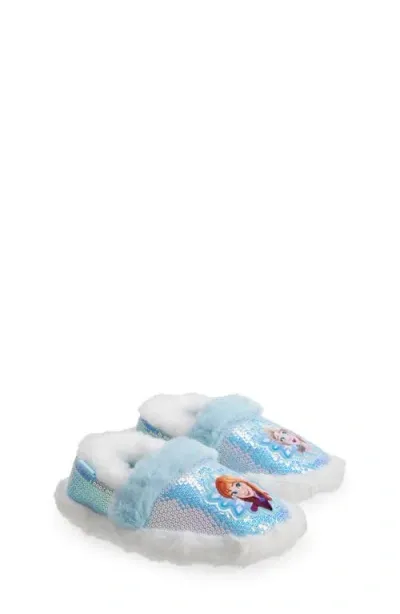 Tucker + Tate Kids' Frozen Faux-fur Slipper In Blue