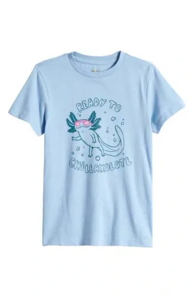 Tucker + Tate Kids' Graphic T-shirt In Blue Placid Chillaxolotl