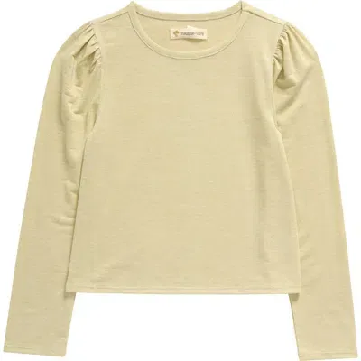 Tucker + Tate Kids' Metallic Long Sleeve T-shirt In Ivory Egret- Gold Sparkle