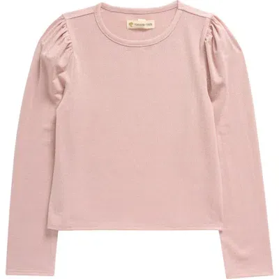 Tucker + Tate Kids' Metallic Long Sleeve T-shirt In Pink Beauty- Silver Sparkle