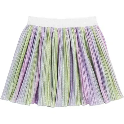 Tucker + Tate Kids' Pleated Metallic Skirt In Purple Petal Ombre Sparkle