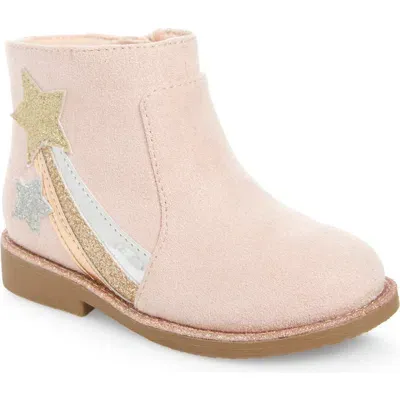 Tucker + Tate Kids' Shooting Star Bootie In Pink Lotus