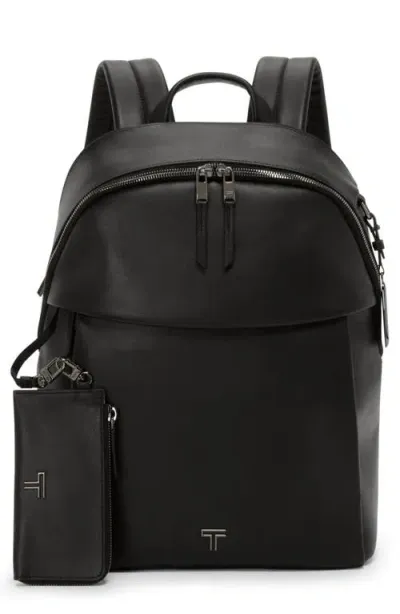 Tumi Holland Leather Backpack In Black/gunmetal