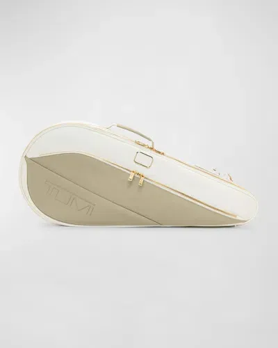 Tumi Tennis Racket Bag In Off White/tan