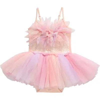 Tutu Du Monde Babies'  Bebe Crescent Moon Tutu Dress In Pearl Mix