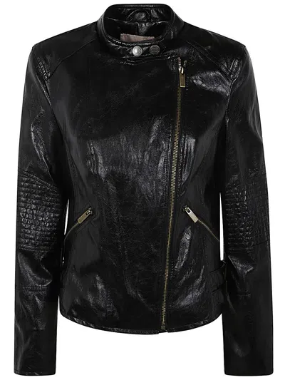 Twinset Biker Jacket In Schwarz