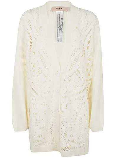 Twinset Cardigan In White