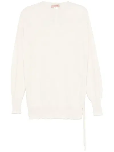 Twinset Cashmere Sweater In Beige