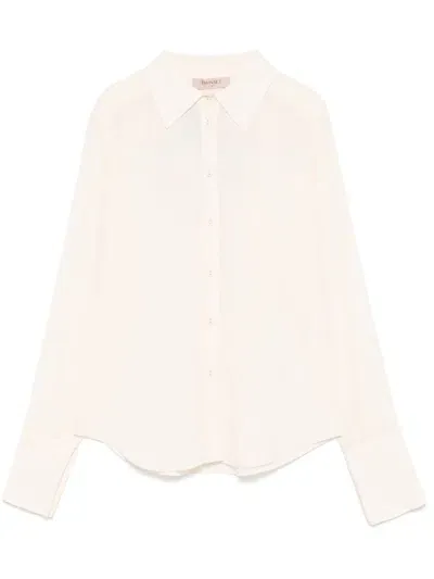 Twinset Georgette Shirt In Cream