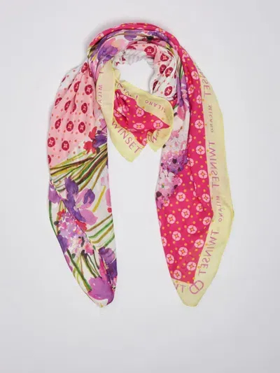 Twinset Modal Scarf In Pink