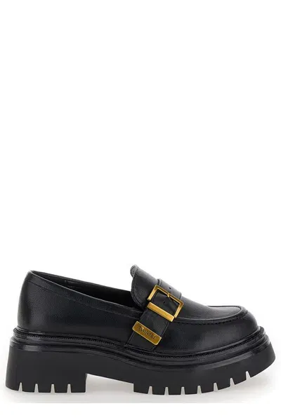 Twinset Oval T Chunky Sole Loafers In Black