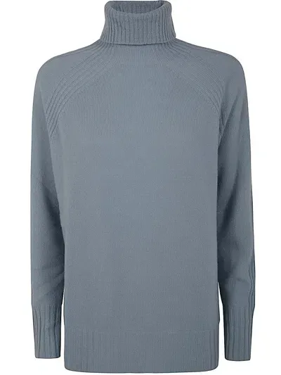 Twinset Turtle Neck Sweater In Grey