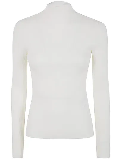 Twinset Turtle Neck Sweater In White