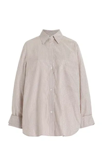 Twp New Morning After Silk Shirt In Stripe