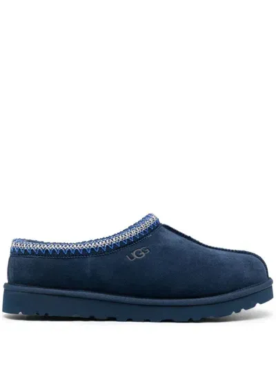 Ugg Tasman Suede Slippers In Deep Ocean