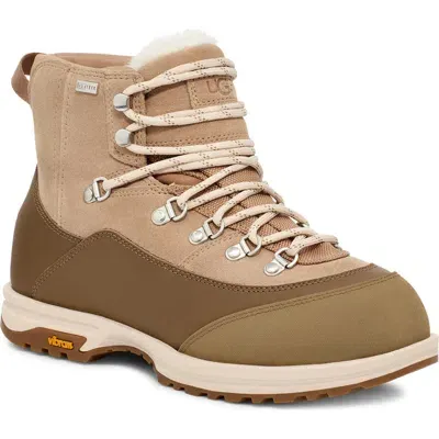 Ugg(r) Brecken Waterproof Lace-up Boot In Sand