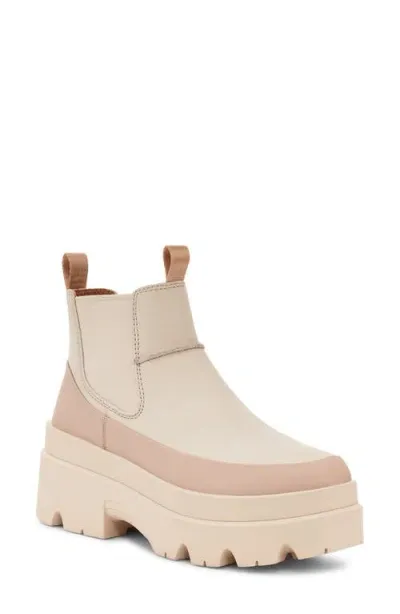 Ugg(r) Brisbane Waterproof Platform Chelsea Boot In Sea Salt