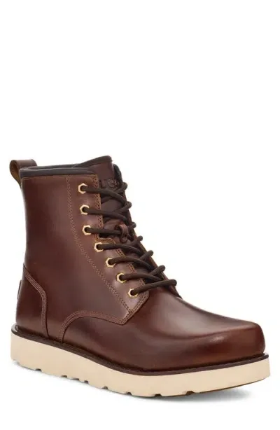 Ugg(r) Cason Waterproof Wool Boot In Dark Chestnut