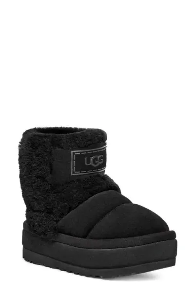 Ugg(r) Classic Chillapeak Genuine Shearling Trimmed Boot In Black