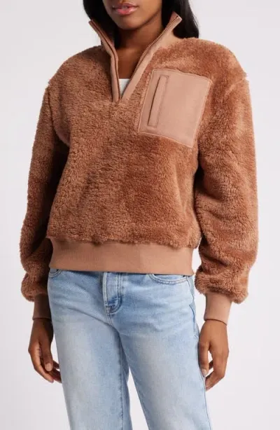 Ugg(r) Janeann Half Zip Pullover In Cedar Bark