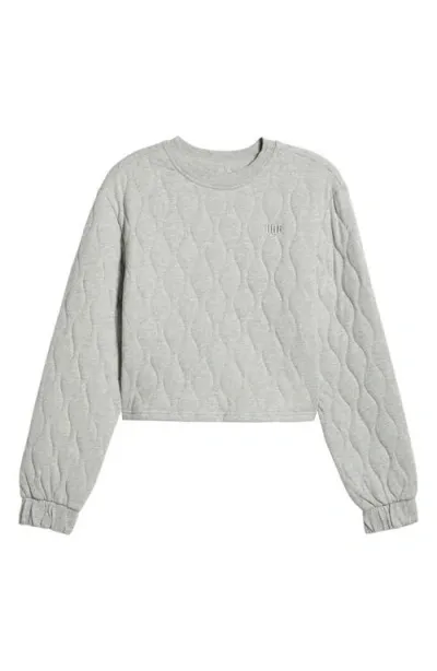 Ugg(r) Katie Quilted Lounge Top In Grey Heather