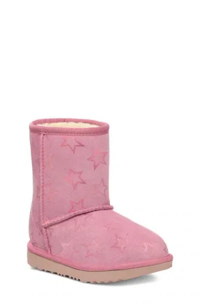 Ugg(r) Kids' Classic Ii Iridescent Stars Boot In Dusty Orchid/pink Iridescent