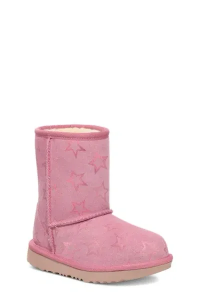 Ugg(r) Kids' Classic Ii Iridescent Stars Boot In Dusty Orchid/pink Iridescent