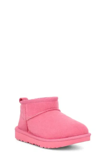 Ugg(r) Kids' Classic Ultra Water Resistant Genuine Shearling Mini Boot In Sachet Pink