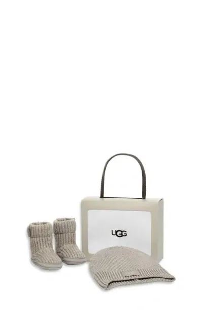 Ugg(r) Skyler Bootie & Beanie Set In Grey