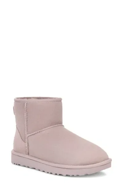 Ugg(r) Ugg Classic Mini Ii Genuine Shearling Lined Boot In Pale Smoke