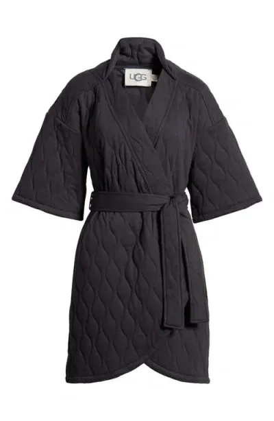 Ugg(r) Zellwood Quilted Short Robe In Ink