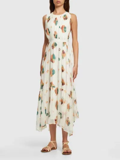 Ulla Johnson Sarai Printed Silk Maxi Dress In Multi