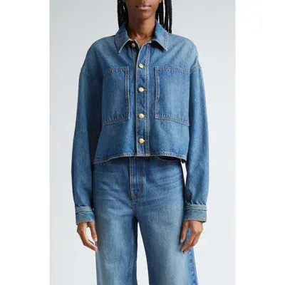 Ulla Johnson The Bobbi Denim Jacket In Danube