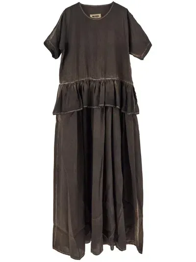 Uma Wang Abril Dress In Brown