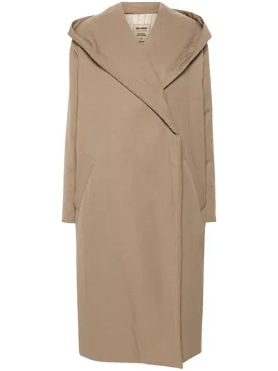 Uma Wang Cardigan Coat In Nude & Neutrals