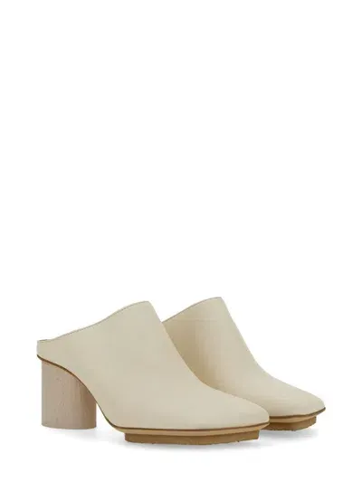 Uma Wang Leather Mule. In Off White