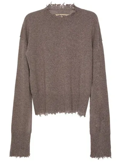 Uma Wang Long-sleeve Jumper In Brown