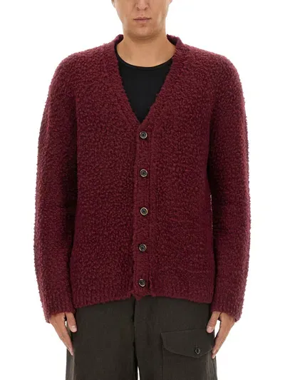 Uma Wang Oversized Cardigan In Bordeaux